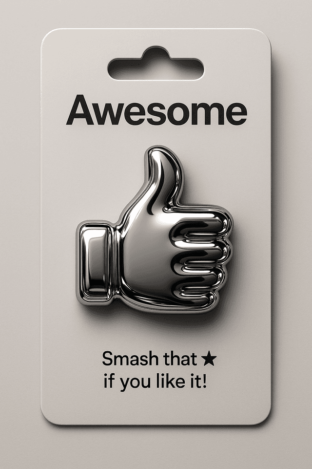 Chrome Emoji Badge